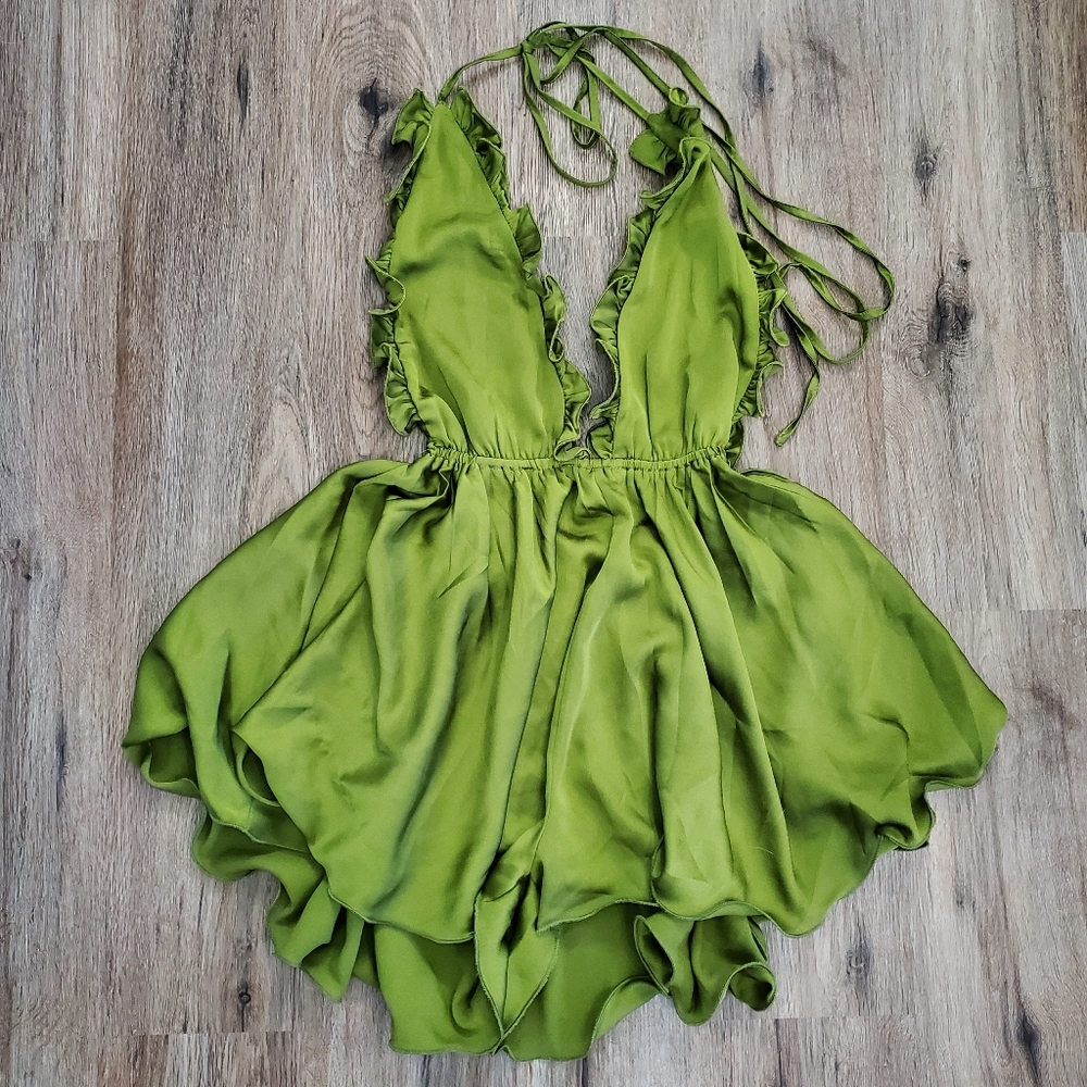Flirty Silk Romper